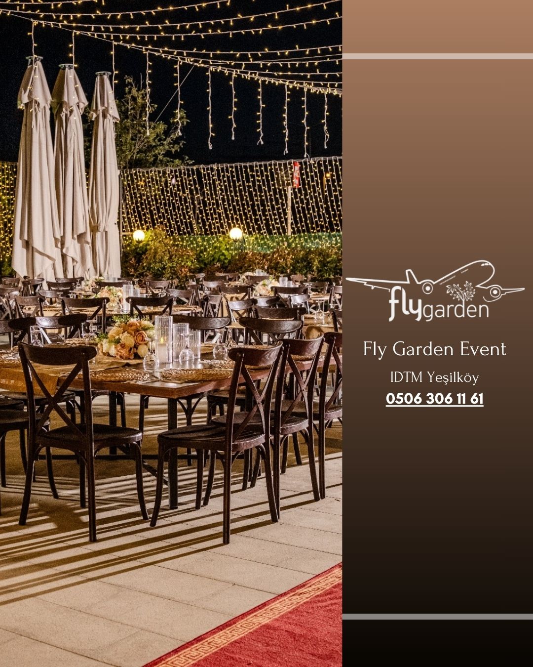 Fly Garden Event - Yeşilköy Kır Düğünü & Florya Açık Hava Düğün Salonu & Bakırköy Açık Hava Nişan Mekanları — Bakırköy, İstanbul kır düğünü mekanı görsel 8